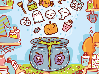 🎃 Halloween Game 2d art 2d game art app design cartoon character children game art cute doodle drawing game art game design games gaming gaming art halloween kids game art match game pumpkin vector witch