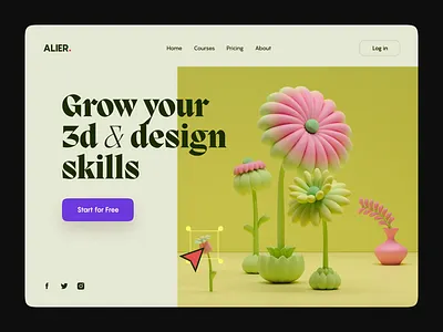 3D Flower Illustartion 3d 3d flower 3d flowers 3d illustartion 3d render 3dflower c4d colors design flower flowers illustration render ui