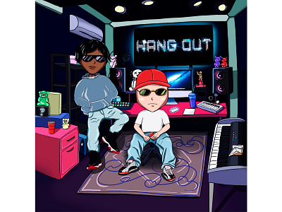 Cover Art "Hang Out" cover art cover design design graphicdesign illustration music art