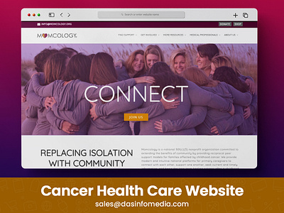 Cancer Health Care Website 3d animation branding design graphic design illustration illustrator logo logo design mobileappdesign motion graphics typography ui