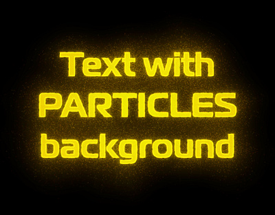 Text with Particles background (AI graphic style) illustrator