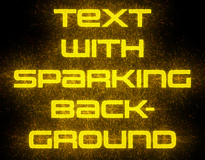 Text with Sparking background (AI graphic style) illustrator vector