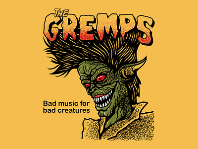 Gremps 80s 90s art brazil california design gremlins horror nostalgic rockabilly usa