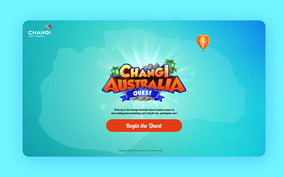 Changi Australia Quest branding graphic design logo ui web ui website