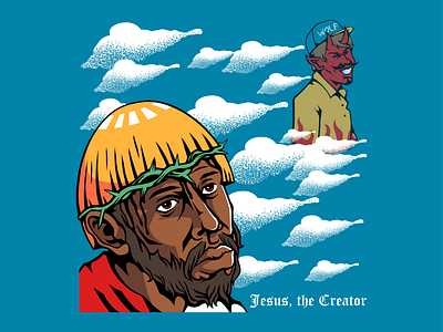 Jesus, the Creator art brazil design hiphop humor rock street trap tyler wolf