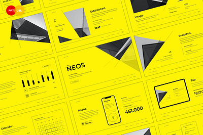 NEOS - Company Profile clean colorful company company profile corporate design google slides keynote modern multipurpose multipurpose template pitch deck portfolio powerpoint studio template unique web design web development website