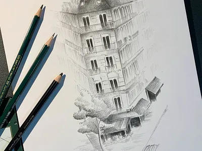 Pencil Sketch architecturesketch bristolvellum pencil sketch sketchbook