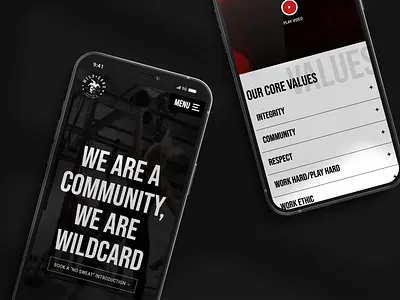 Wildcard Strength & Conditioning ui ux website website design