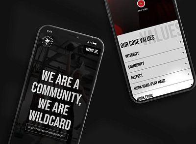 Wildcard Strength & Conditioning ui ux website website design