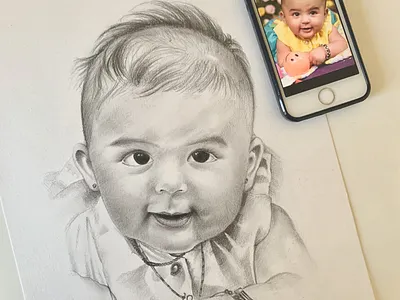 Portrait Sketch art bristolvellum pencilsketch portrait sketch