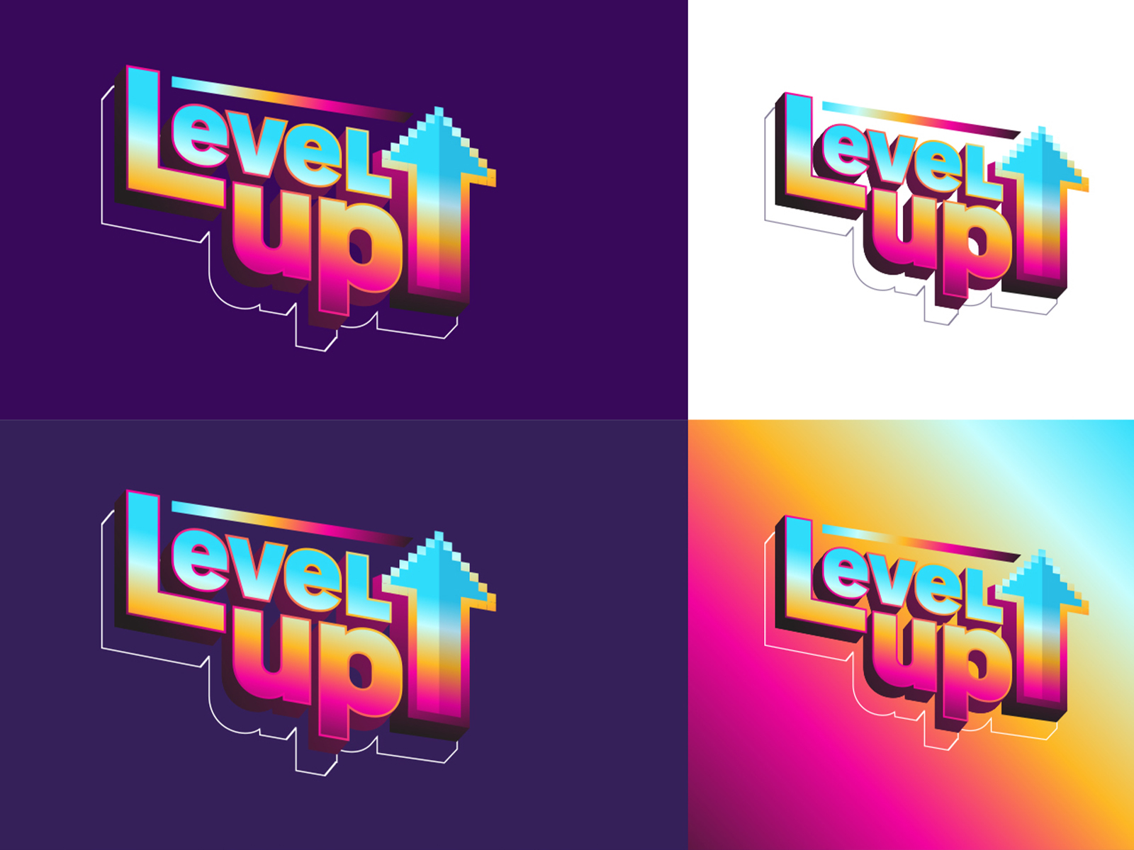 Level Up Logo Vector - (.Ai .PNG .SVG .EPS Free Download)