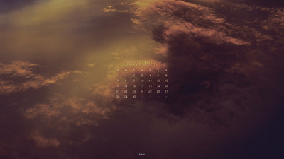 November 2021 4k calendar clouds download nature photograph sky wallpaper