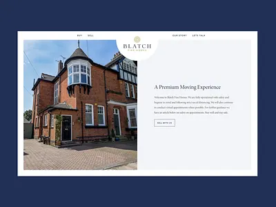 Blatch Fine Homes brand identity branding design homes illustration logo property ui ux vector website website design