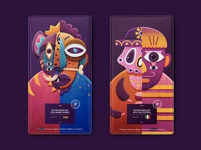 CHOGS. Chocolate buzz! art branding chocolate design illustration illustrator pack packaging print watercolor