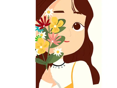 Flower Girl branding design graphic design illustration logo motion graphics typography ui ux vector