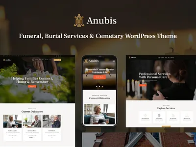 Anubis - Funeral & Burial Services WordPress Theme design illustration web design web development webdesign woocommerce wordpress wordpress theme wordpress themes