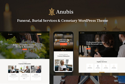 Anubis - Funeral & Burial Services WordPress Theme design illustration web design web development webdesign woocommerce wordpress wordpress theme wordpress themes