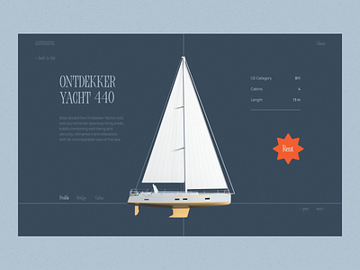 Yacht Hiring Website Interactions animation boat design design studio graphic design interaction interactive design interface sailing ui user experience ux water sports web web design website website design yacht yacht club website yachting