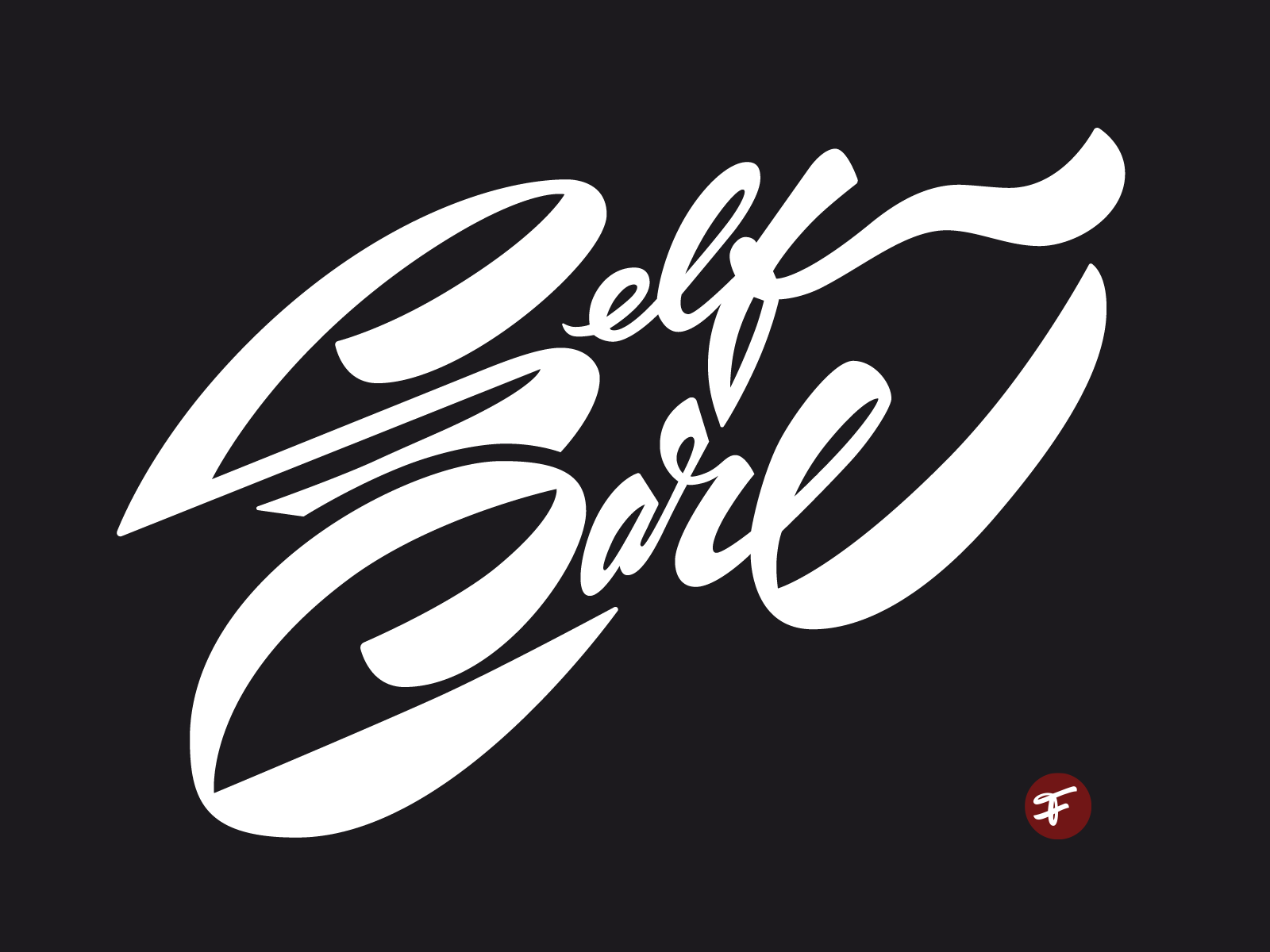 Self Care branding brushlettering calligraphy care custom design flow fun goodtype handwritten identity illustration lettering logo macmiller script self selfcare type typography