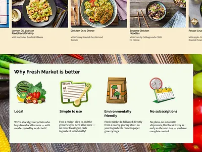 Fresh Market Final Homepage app branding design ui ux