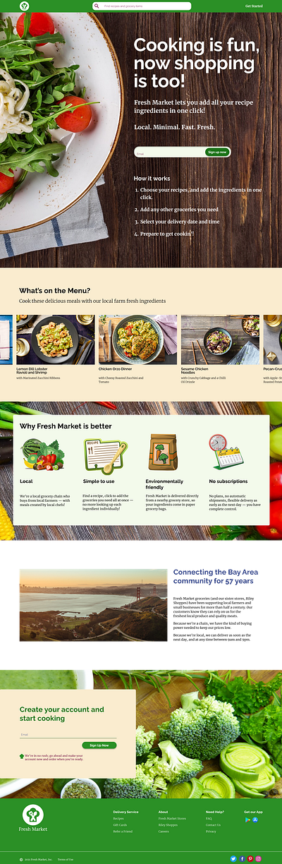 Fresh Market Final Homepage app branding design ui ux