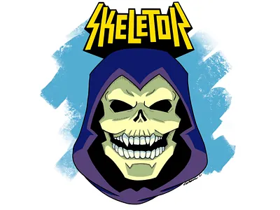 Skeletor cartoon digital art digital drawing digital illustration he man illustration masters of the universe skeletor