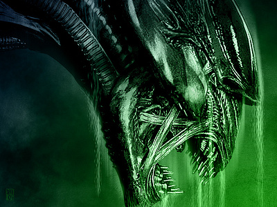 Aliens alien disney illustrator photoshop ripley xenomorph