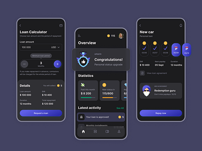 UI/UX for Cash Advance App app application banking branding cash design graphic design interface loan money ui uiux ux