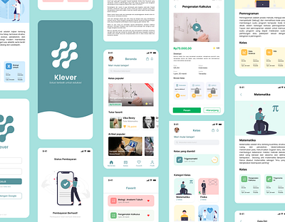 Klever - User Inteface Design design education app mobile design ui uiux user interface