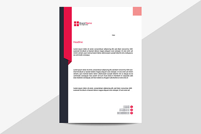 Clean letterhead business letterhead design company letterhead corporate letterhead letterhead