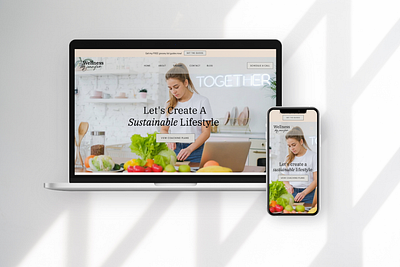 Health and Wellness Website Design -Website Template Coming Soon branding design typography webdesign website