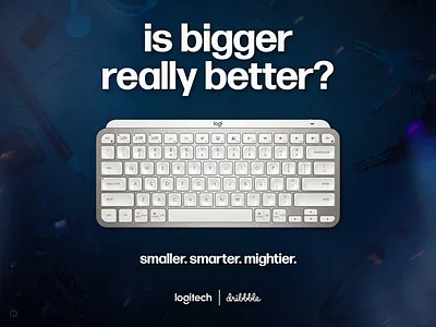 Logitech X Dribbble | Playoff Rebound advertisement brand branding concept contest design dribbble graphic design keyboard logitech mockup mx keys mini photoshop playoff product design rebound