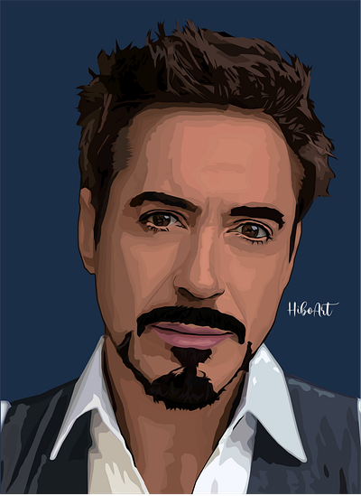 robert downey jr vector drawing by hiboart adobe art artwork design digital digitaldrawing graphic design illustration logo robertdowneyjr ui vector