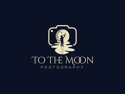 To The Moon Photography Logo branding design graphic design logo logo idea logos