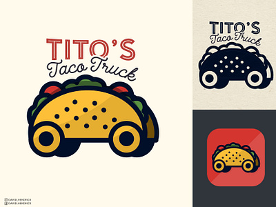 Tito's Taco Truck branding custom artwork design food food logo food truck food truck logo graphic design latino logo logo mexican food mexican logo mexico restaurant restaurant logo taco taco logo taco truck ui vector