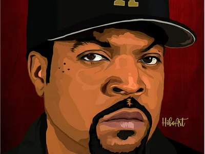 ice cube digital drawing by hiboart adobe art artwork design digital digitaldrawing graphic design illustration logo ui vector