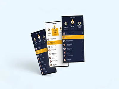 Leader Board UI Design Concept app design leader board leader board mobile app leaderboard