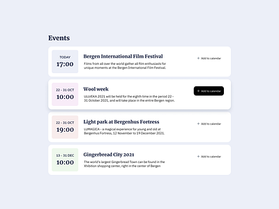 Events List UI Design event list ui events events list design free ui free ui component free ui design list design list ui ui design daily