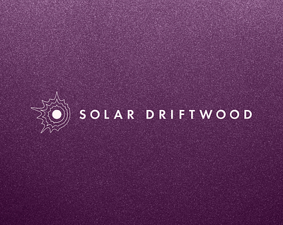 Solar Driftwood Podcast Studio Logo branding logo
