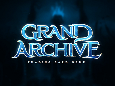 Card Game Logo - Grand Archive ⭐️💙 animated fantasy logo boardgame cardgame fantasy game gaming logo magic metin2 mmorgp muonline