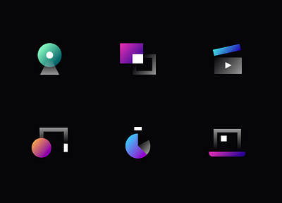 Icons branding design gradients icons minimal