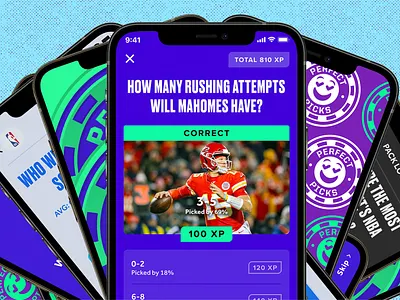 Perfect Picks 🤑 app design bleacher report design games product design sports ui uiux user experience user interface ux