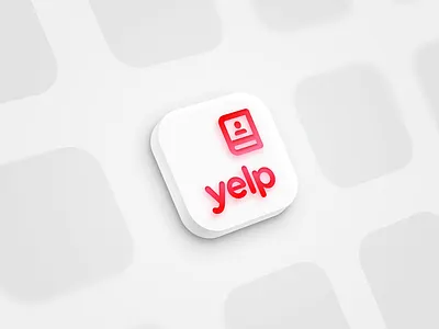 Yelp Guest Manager App Icon app branding clean icon logo vector yelp