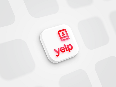 Yelp Guest Manager App Icon app branding clean icon logo vector yelp