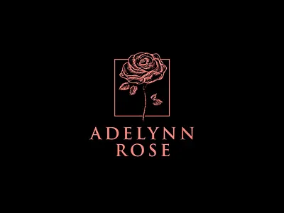 Custom Logo Design - Adelynn Rose 3d affordable website animation app brand logo branding custom logo design graphic design icon illustration logo logo design minimal social media marketing typography ui ux vector web design
