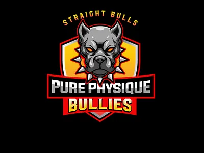 Straight Bulls - Pure Physique Bullies 3d affordable website animation app brand logo branding custom logo design graphic design icon illustration logo logo design logo maker minimal social media marketing typography ui vector web design