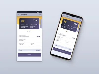 Daily UI Challenge #002 - Credit card checkout form graphic design ui