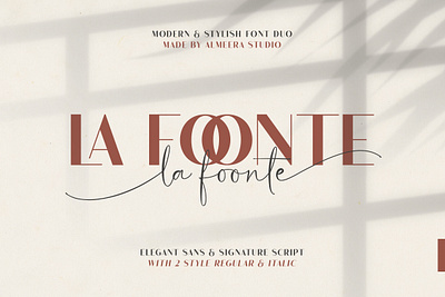 La Foonte | Sans Script Font Duo font duo