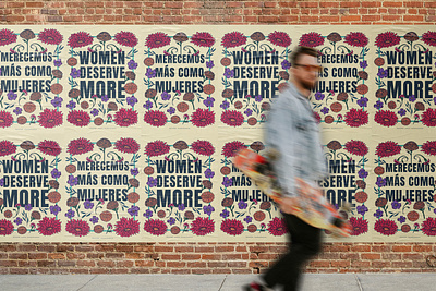 Women Deserve More design illustration poster