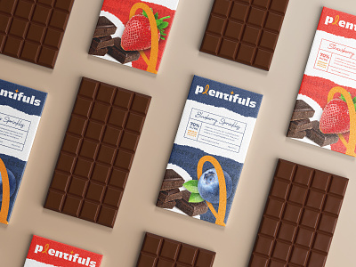 Plentifuls brand branding chocolate chocolatier cocoa design fmcg food fruits logo logo design packaging snack sweet